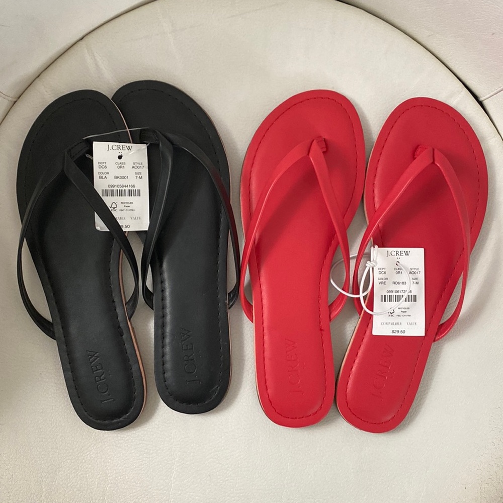 J. CREW FLIP FLOPS in Size 7 BRAND NEW!